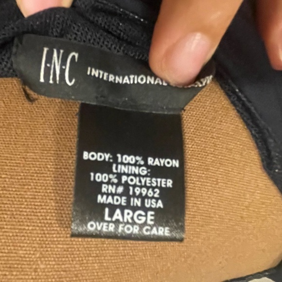 Inc black shirt sleeve dress with butterfly beaded detail - Picture 8 of 8